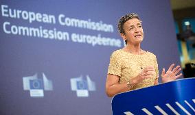 Margrethe Vestager Press Conference - Brussels