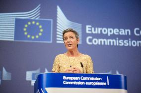 Margrethe Vestager Press Conference - Brussels