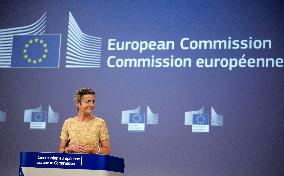 Margrethe Vestager Press Conference - Brussels