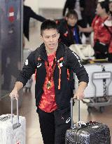 Japan Paralympic athletes return home from Paris