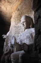 Yungang Grottoes in Datong