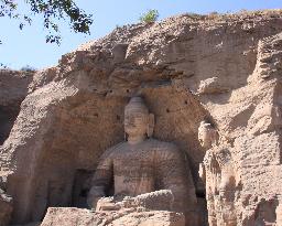 Yungang Grottoes in Datong