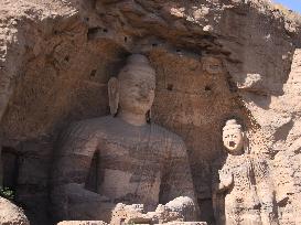 Yungang Grottoes in Datong