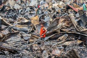 Slum Fire Aftermath - Philippines