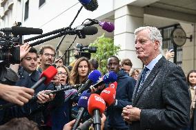 Press conference during French right-wing party Horizons parliamentary days - Reims FA