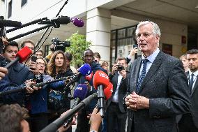 Press conference during French right-wing party Horizons parliamentary days - Reims FA