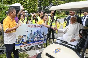 Pope Francis Arrives in Singapore