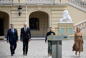 News conference of 4th Crimea Platform Summit guests in Kyiv