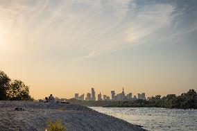 Sunset Over The Vistula River