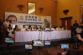 Congress Party President Mallikarjun Kharge News Conference In Srinagar