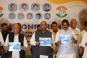 Congress Party President Mallikarjun Kharge News Conference In Srinagar