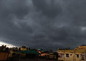 Rain Clouds In Skyline Of Siliguri