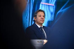 Brazilian President Luiz Inácio Lula Da Silva And Finance Minister Fernando Haddad