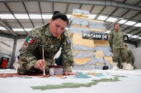 Making Flags For The Mexican Independence Day Cry