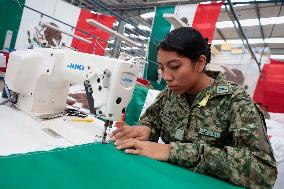 Making Flags For The Mexican Independence Day Cry