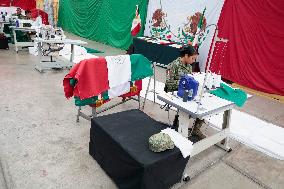 Making Flags For The Mexican Independence Day Cry