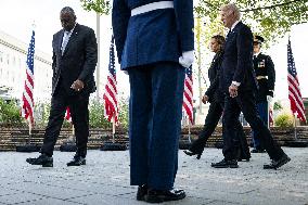 DC: President Biden and Vice President Visit the Pentagon 9/11 Memorial