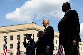 DC: President Biden and Vice President Visit the Pentagon 9/11 Memorial