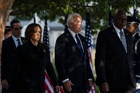 DC: President Biden and Vice President Visit the Pentagon 9/11 Memorial