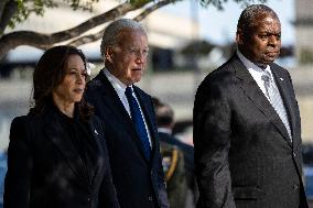 DC: President Biden and Vice President Visit the Pentagon 9/11 Memorial