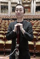 Japanese bassoonist at classical music competition in Germany