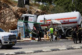 Israeli Soldier Killed In Truck Ramming - West Bank