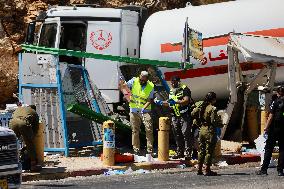 Israeli Soldier Killed In Truck Ramming - West Bank