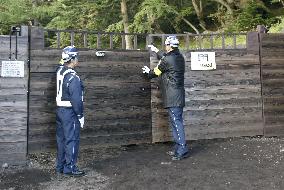 Gate on Mt. Fuji trail closed as climbing season ends