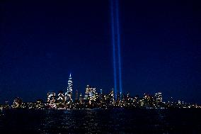 September 11th Memorial And Tribute Lights In Jersey City