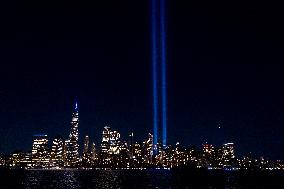 September 11th Memorial And Tribute Lights In Jersey City