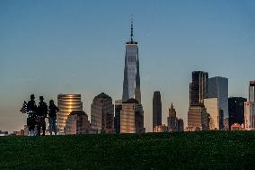 September 11th Memorial And Tribute Lights In Jersey City