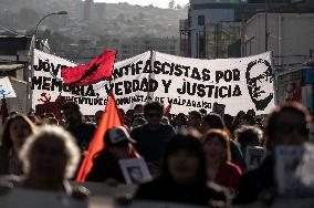 March To Commemorate The 51st Anniversary Of The Coup D'état In Chile.