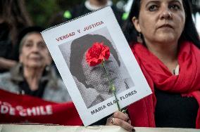 March To Commemorate The 51st Anniversary Of The Coup D'état In Chile.