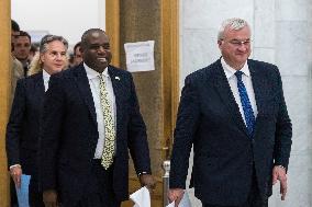 The British Foreign Secretary David Lammy Joined His American Counterpart Antony Blinken On A Visit To Ukraine