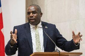 The British Foreign Secretary David Lammy Joined His American Counterpart Antony Blinken On A Visit To Ukraine