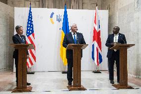 The British Foreign Secretary David Lammy Joined His American Counterpart Antony Blinken On A Visit To Ukraine