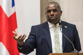 The British Foreign Secretary David Lammy Joined His American Counterpart Antony Blinken On A Visit To Ukraine