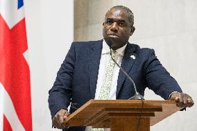 The British Foreign Secretary David Lammy Joined His American Counterpart Antony Blinken On A Visit To Ukraine