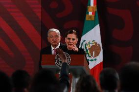 Mexico’s President Andres Manuel Lopez Obrador Briefing Conference