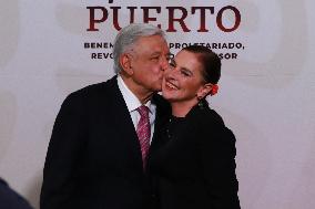 Mexico’s President Andres Manuel Lopez Obrador Briefing Conference