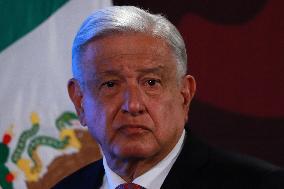 Mexico’s President Andres Manuel Lopez Obrador Briefing Conference