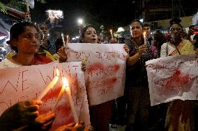 Protest Over Kolkata Doctor Rape-Murder Case - India