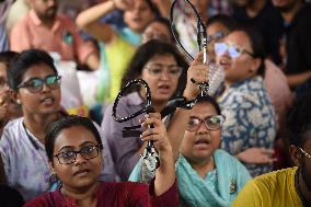 Protest Over Kolkata Doctor Rape-Murder Case - India