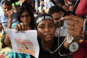 Protest Over Kolkata Doctor Rape-Murder Case - India