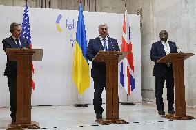 News conference of Foreign Ministers of UK, Ukraine and US