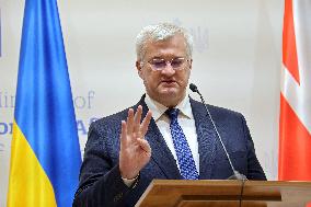 News conference of Foreign Ministers of UK, Ukraine and US