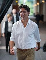 Justin Trudeau After The Liberal Caucus Retreat - Nanaimo