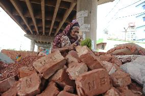 Brick Breaking Yard - Bangladesh