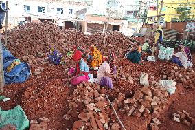 Brick Breaking Yard - Bangladesh