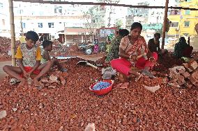 Brick Breaking Yard - Bangladesh